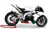 Immagine di TERMINALE EVOXTREME 310 ACCIAIO BLACK APRILIA RSV4 2009-14