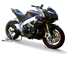 Picture of APRILIA TUONO V4 R 2011-15 HYDROFORM BLACK CERAMIC SLIP ON