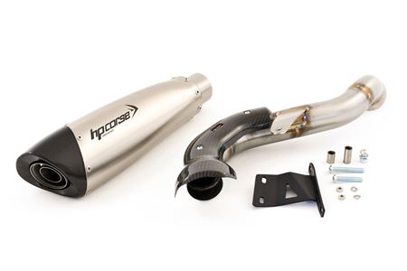 Immagine di TERMINALE EVOXTREME 310 ACCIAIO INOX ALTO PER DUCATI HYPERMOTARD 821 2013-2015