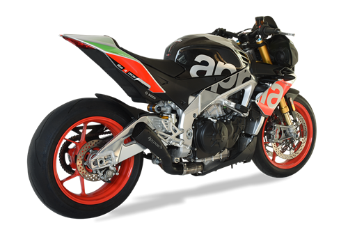 Picture of RACING HYDROFORM SHORT R BLACK CERAMIC SLIP ON FOR APRILIA RSV4 / TUONO V4 1100 2017-2018