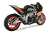 Picture of RACING HYDROFORM SHORT R BLACK CERAMIC SLIP ON FOR APRILIA RSV4 / TUONO V4 1100 2017-2018