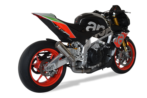 Immagine di TERMINALE GP07 ACCIAIO SATINATO DOPPIO DBK APRILIA TUONO 1100 V4 2017-20