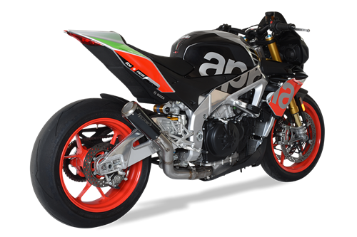 Immagine di TERMINALE GP07 INOX BLACK 2 DBK APRILIA TUONO V4 1100 > 2017 RACING