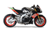 Immagine di TERMINALE GP07 INOX BLACK 2 DBK APRILIA TUONO V4 1100 > 2017 RACING