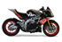 Picture of RACING HYDROFORM SHORT R BLACK CERAMIC SLIP ON FOR APRILIA RSV4 / TUONO V4 1100 2017-2018